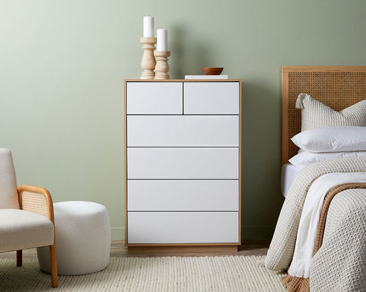 Coastal TallBoy Chest Of Drawers